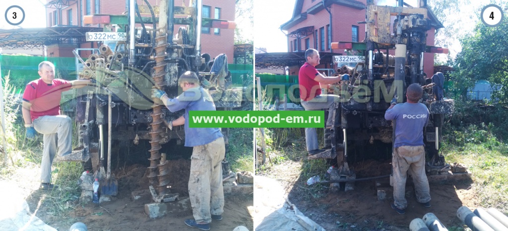 Начало буровых работ в деревне Манюхино Мытищинского района