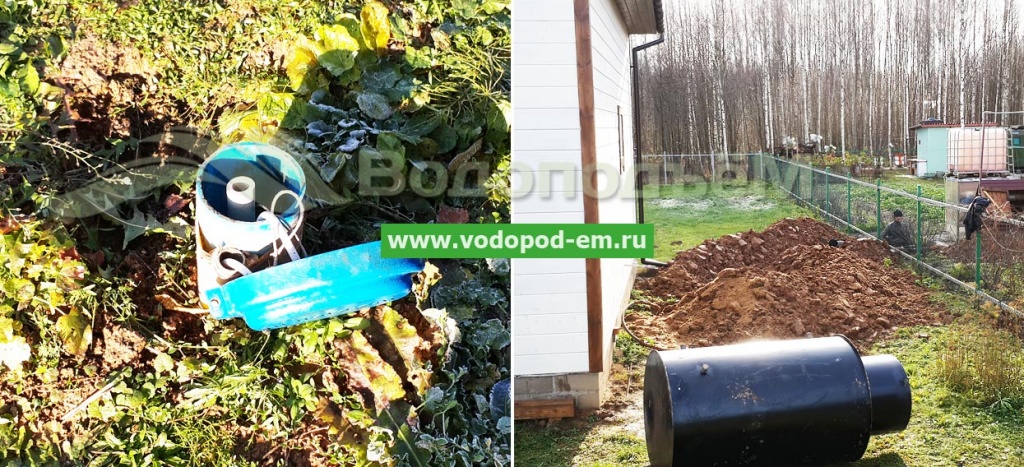 Скважина на воду и кессон в СНТ Купелица Наро-Фоминского района